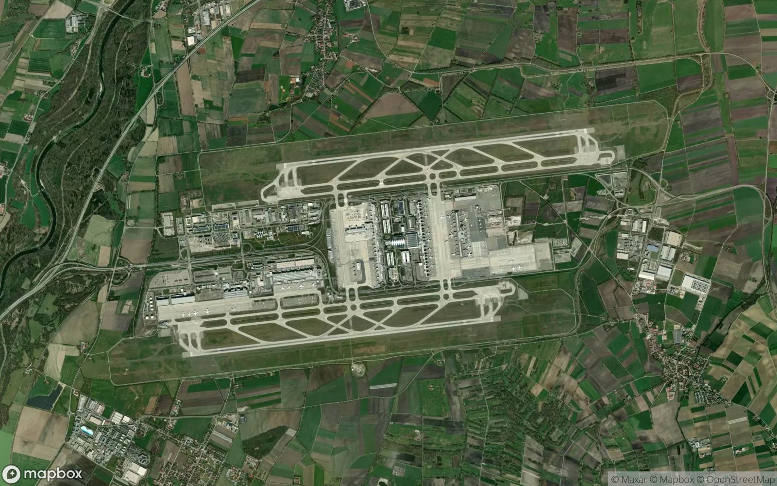 Munich satellite view