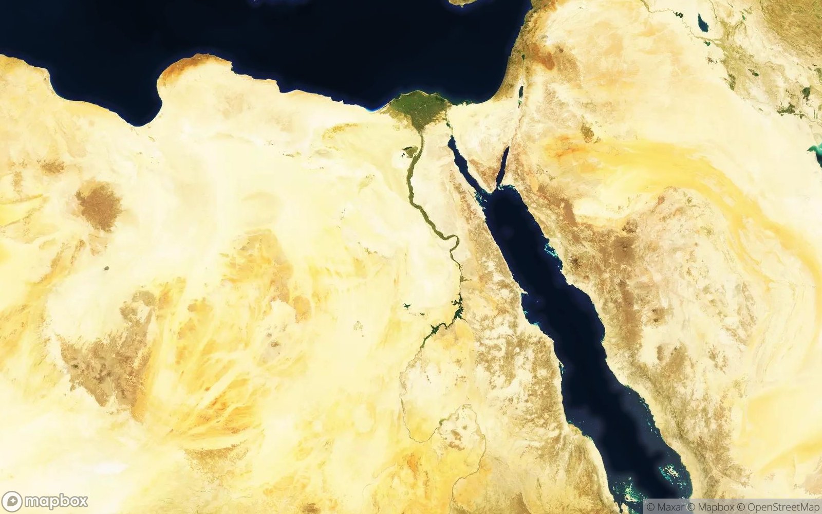 Egypt satellite view
