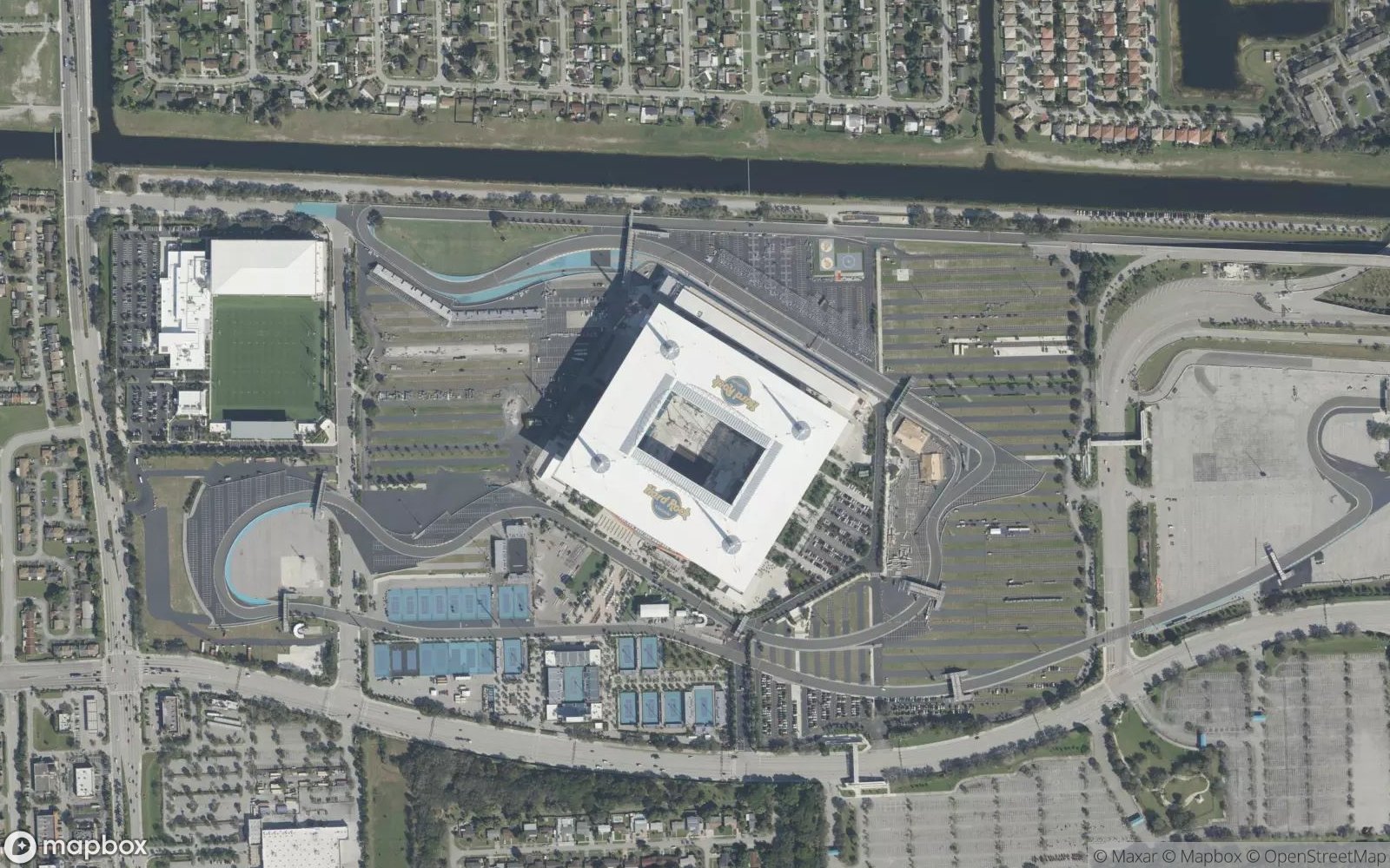 Miami satellite view