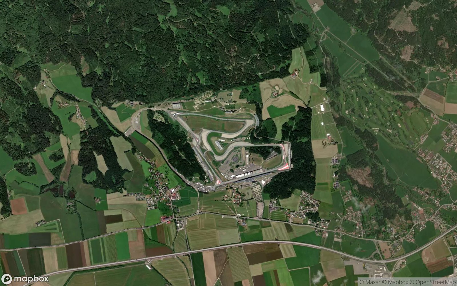 Red Bull Ring satellite view