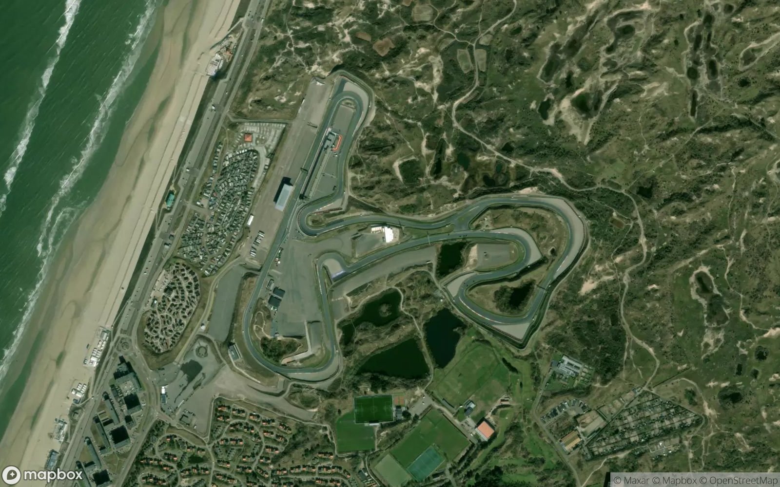Zandvoort satellite view