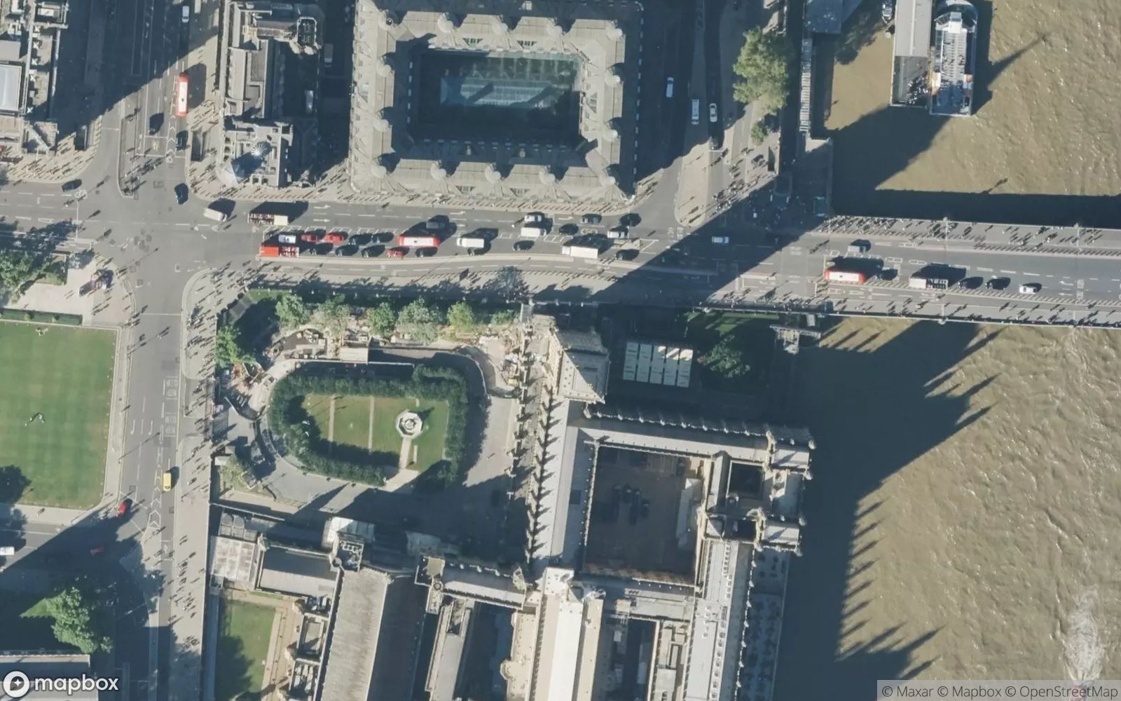 Big Ben satellite view