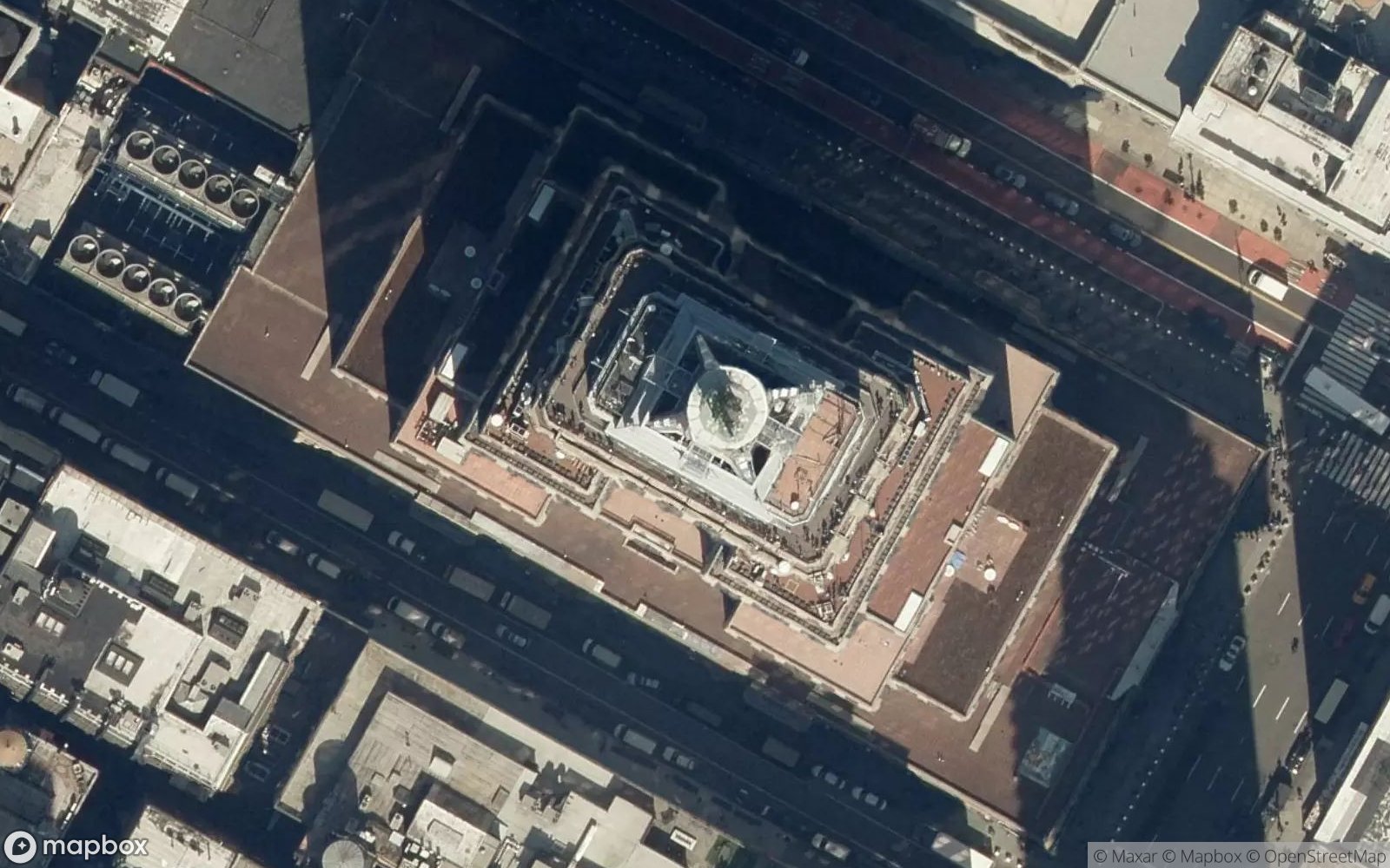 Empire State Building satellite view