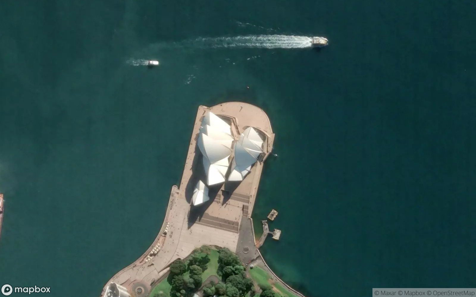 Sydney Opera House satellite view