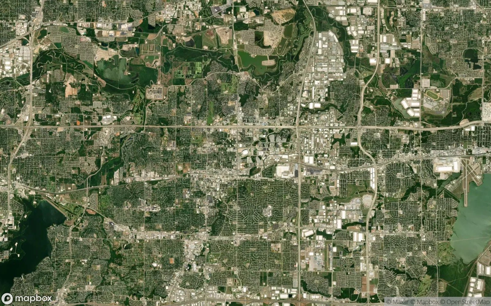 AT&T Stadium satellite view