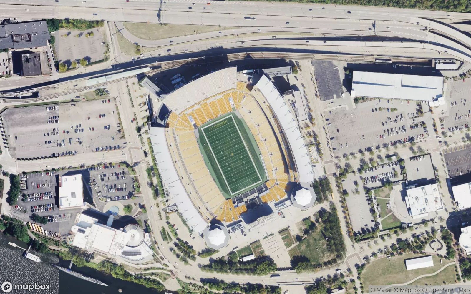 Acrisure Stadium satellite view