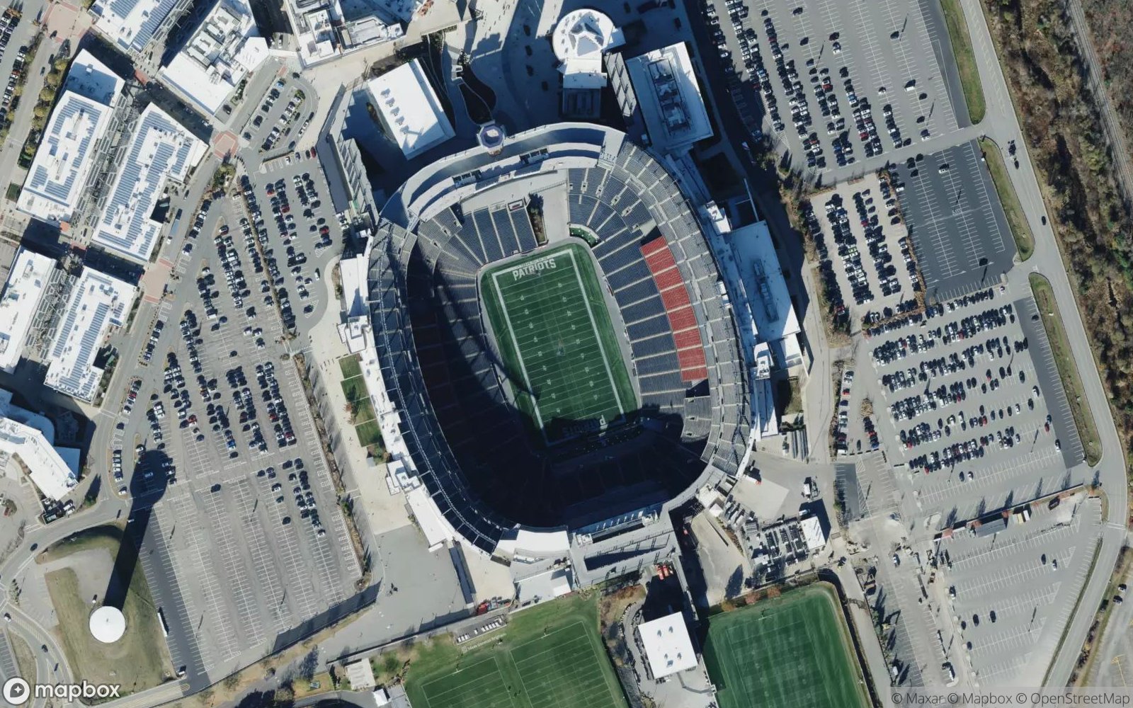 Gillette Stadium satellite view