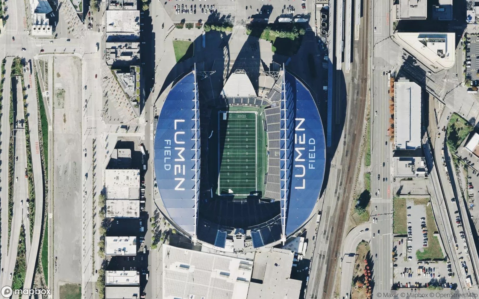 Lumen Field satellite view