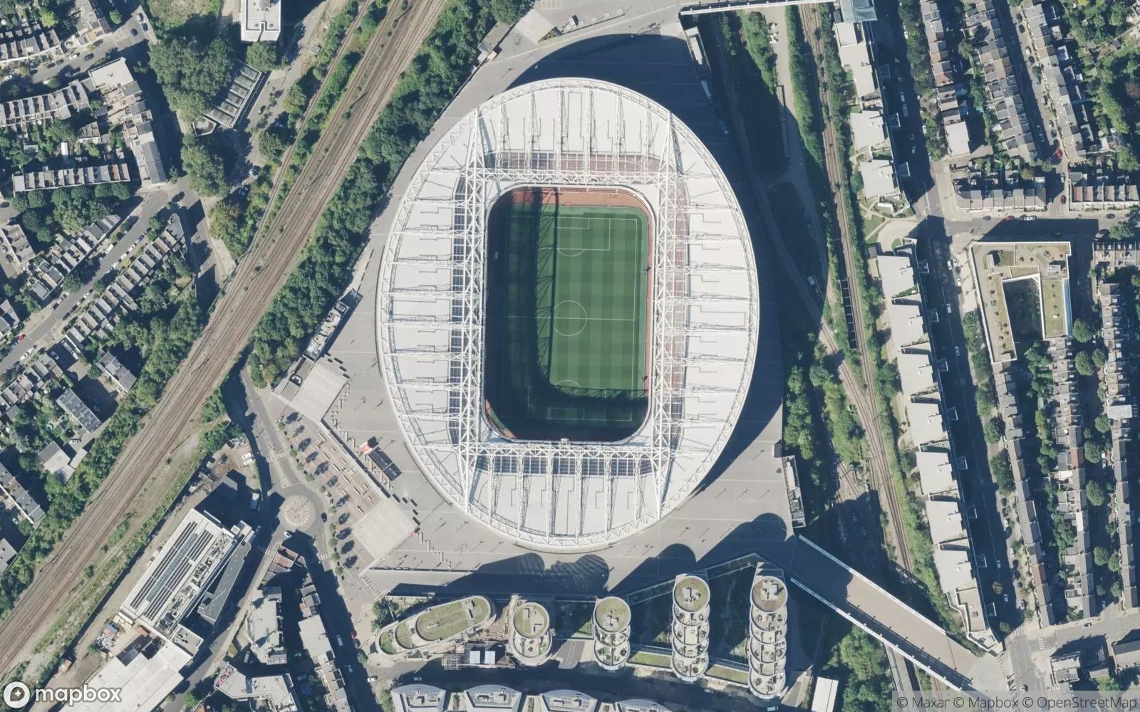 Emirates Stadium satellite view