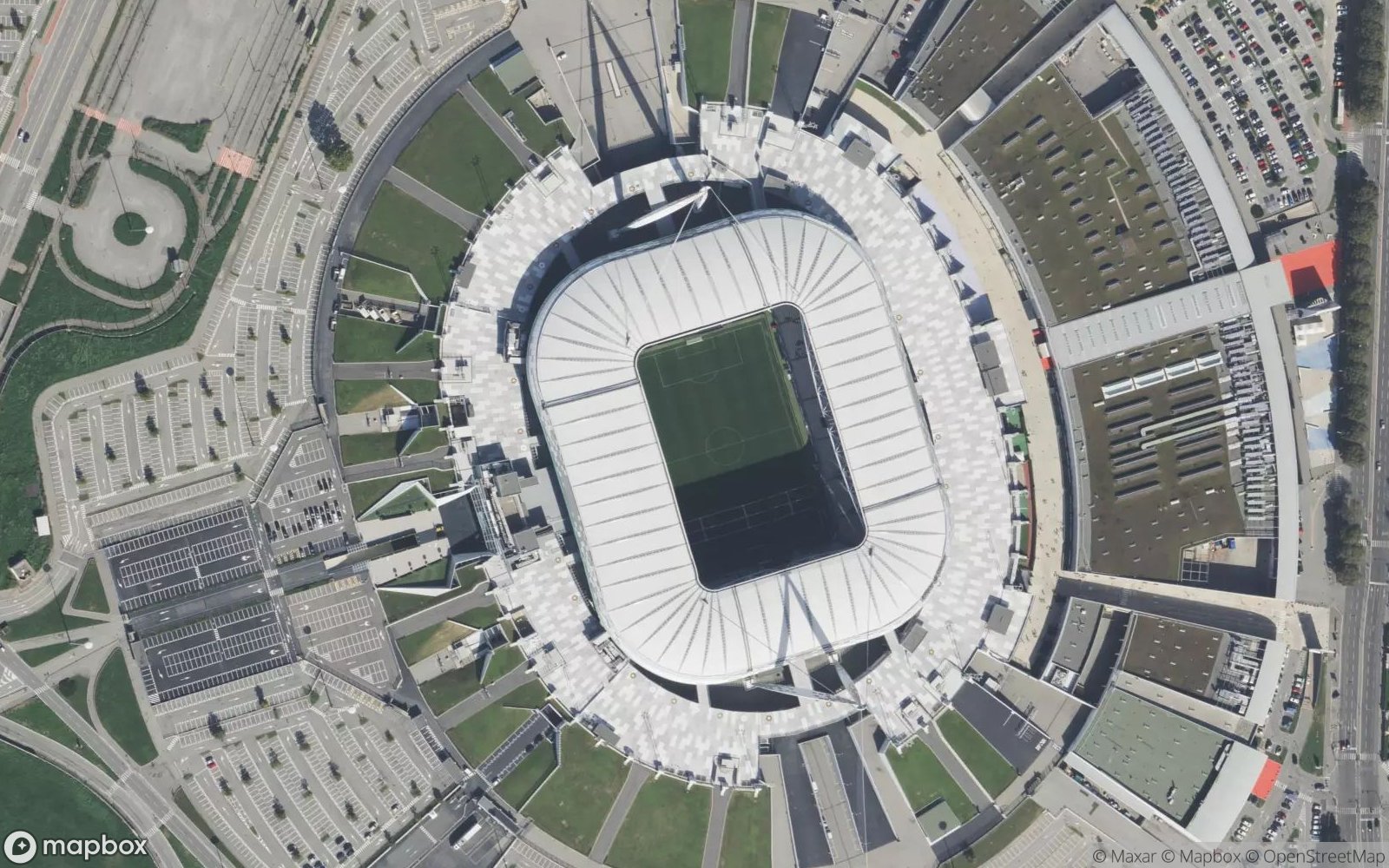 Juventus Stadium satellite view