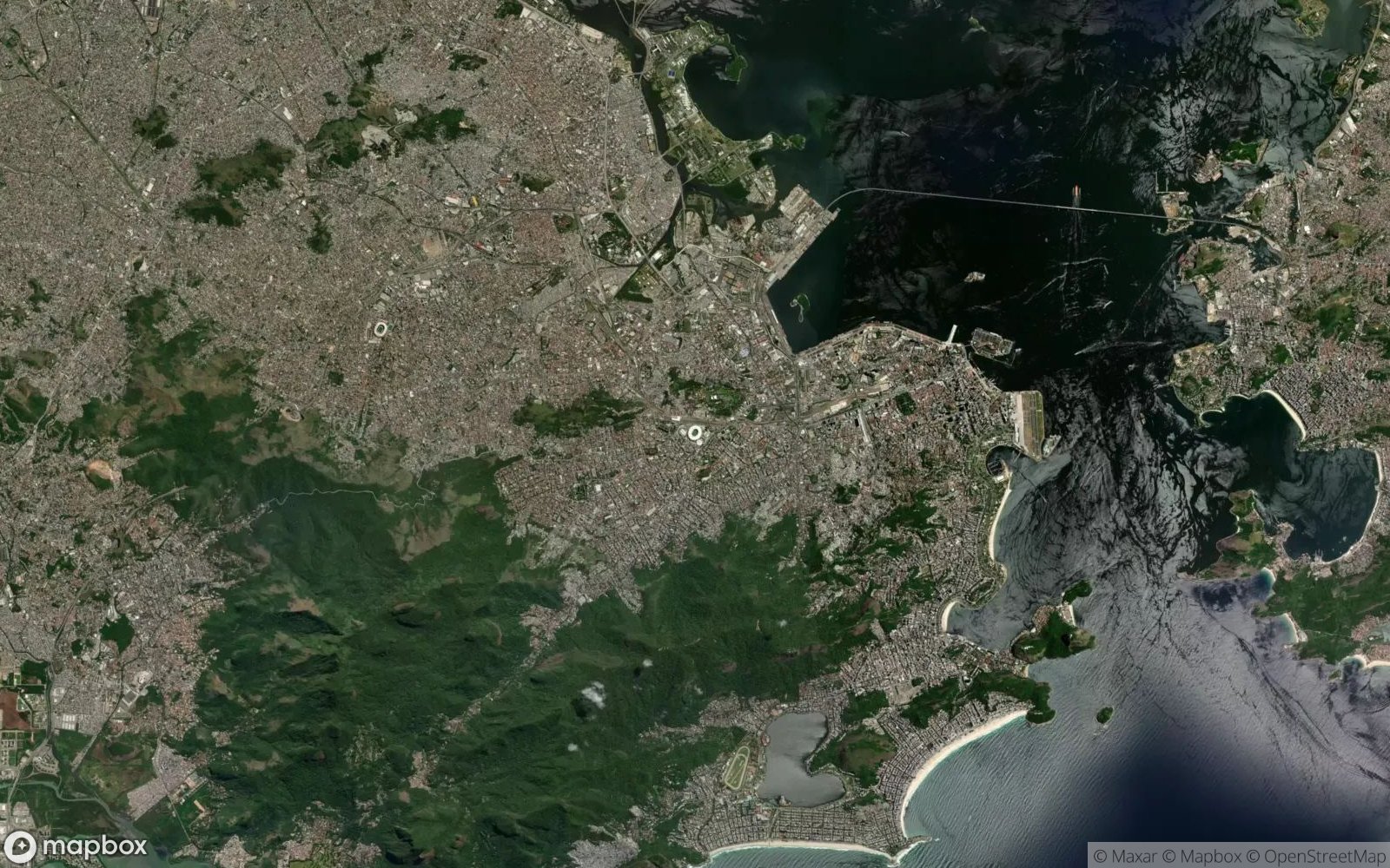 Maracanã satellite view