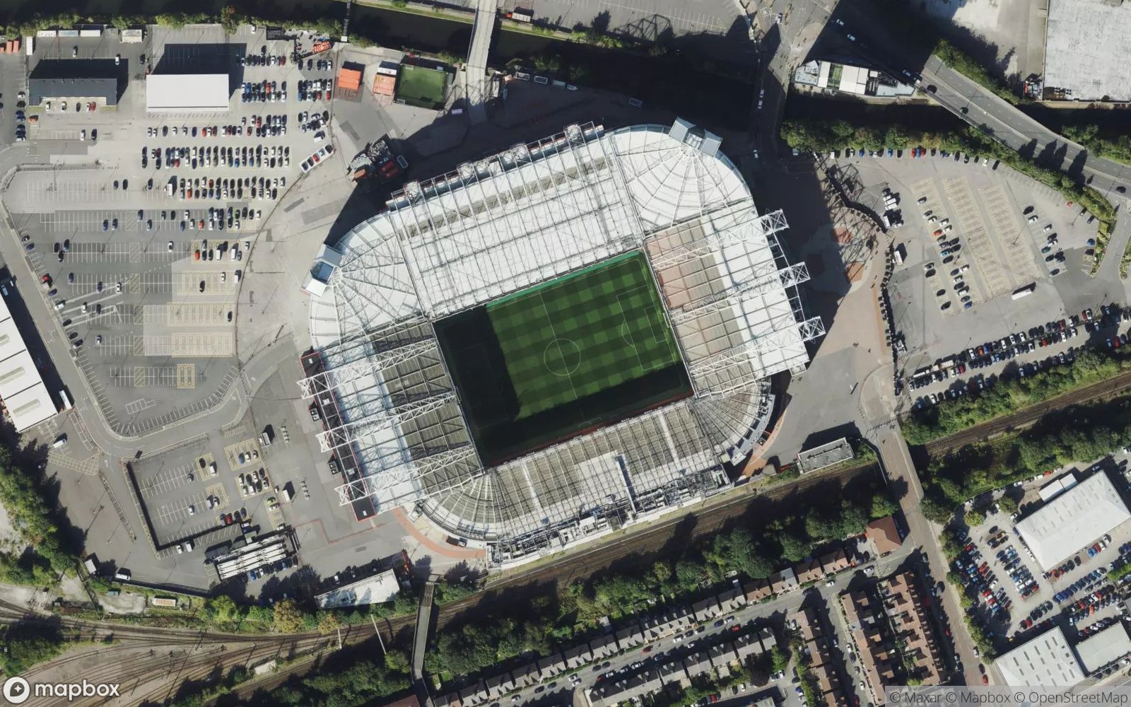 Old Trafford satellite view
